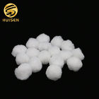 White Pool Filter Ball / Water Filter Balls For Sand Filters Wastewater Treatment