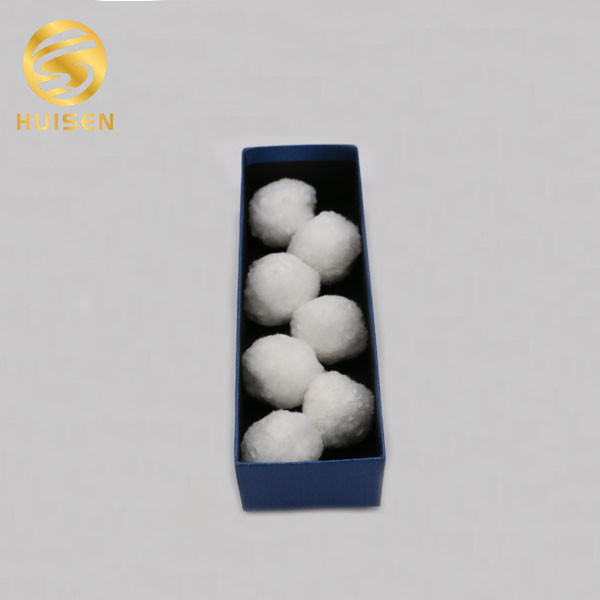 30mm Swimming Pool Filter Material Special For Water Plant / Fiber Polyester Balls